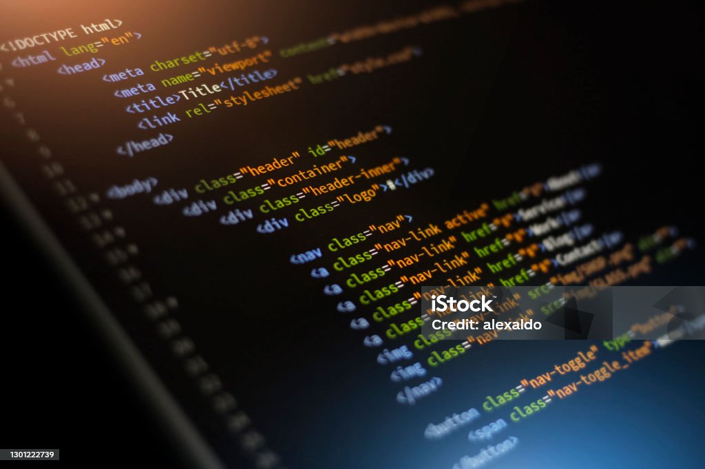 Html Web Coding Background Website Stock Illustration - Download Image ...