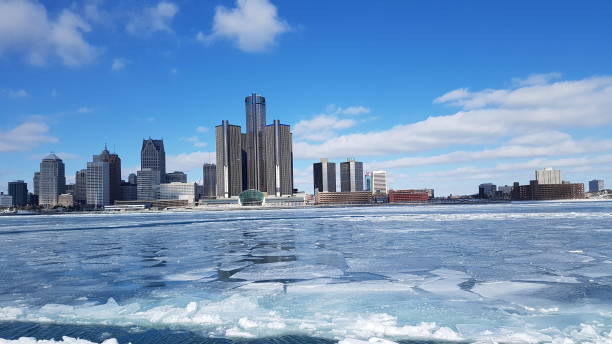 istock Detroit Skylines winter time 1301224285