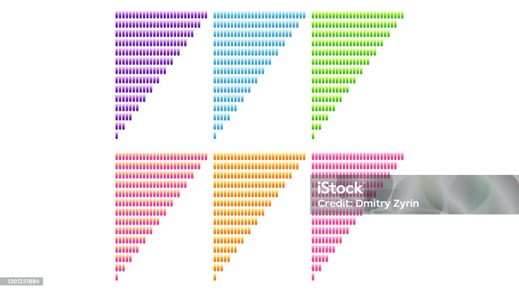 Set Collection Progress Loading Bar Color Gradient Vector Design Style ...