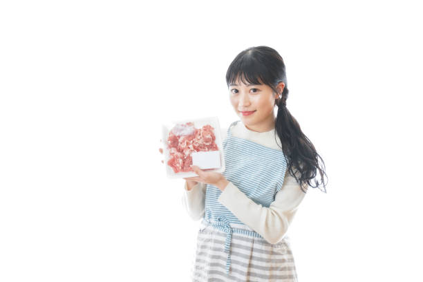 istock Young woman with a pork 1301234032