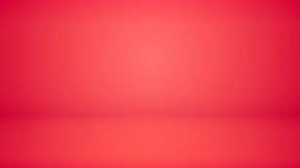 Vector illustration of Abstract backdrop red background. Minimal empty space with soft light