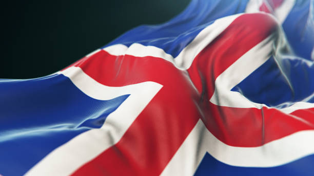 istock National Flag of Iceland 1301238745