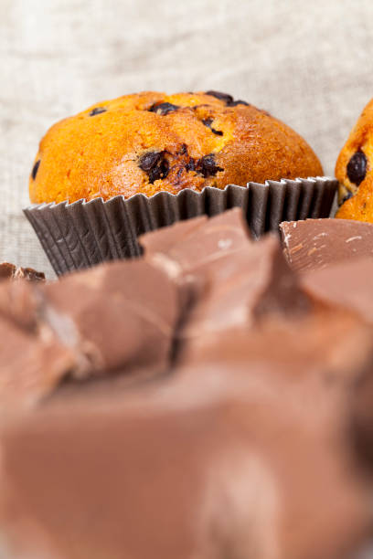 istock wheat cupcake with chocolate filling 1301241596