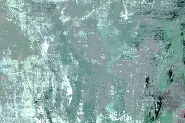istock Background blue sea brush strokes Abstract painting on canvas Acrylic illustration 1301247771