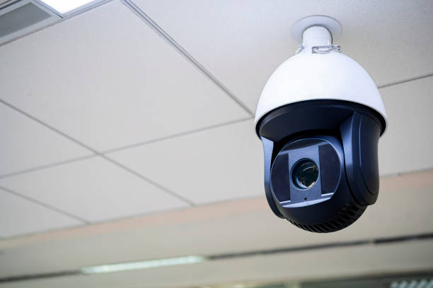 istock Closed-circuit television,Security CCTV camera or surveillance system in background of Checkpoint 1301248665