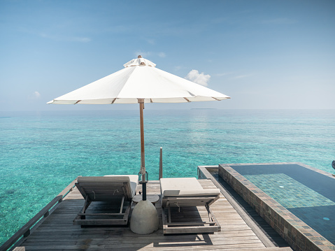 Luxury private villa in the Maldives Islands