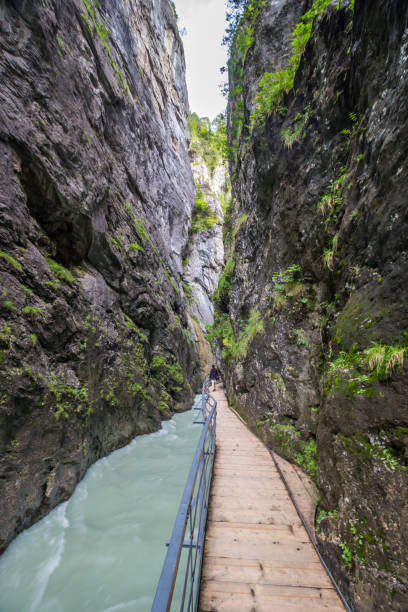 istock Glacier gorge in Swiss Alps 1301253508