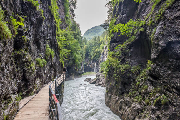 istock Glacier gorge in Swiss Alps 1301253566