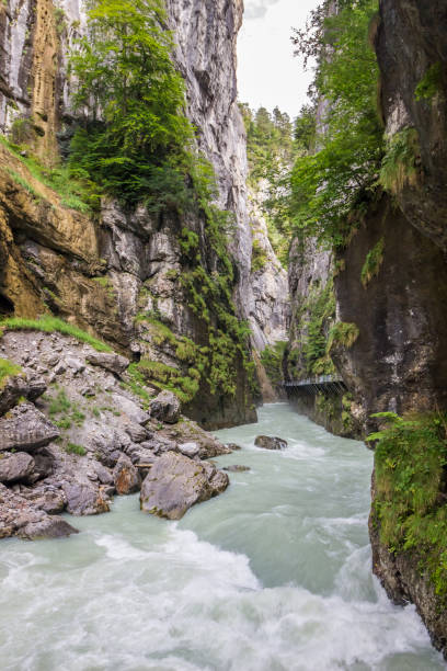 istock Glacier gorge in Swiss Alps 1301253582