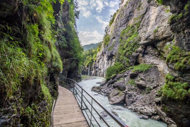 istock Glacier gorge in Swiss Alps 1301253592