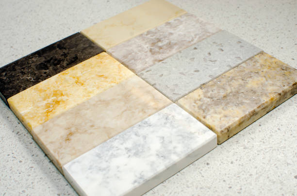 istock various pattern and color of artificial stone samples for countertops. 1301253666