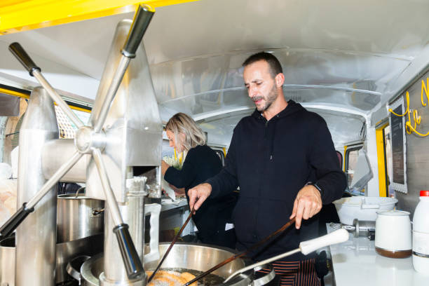 istock Churreria,food truck 1301255077