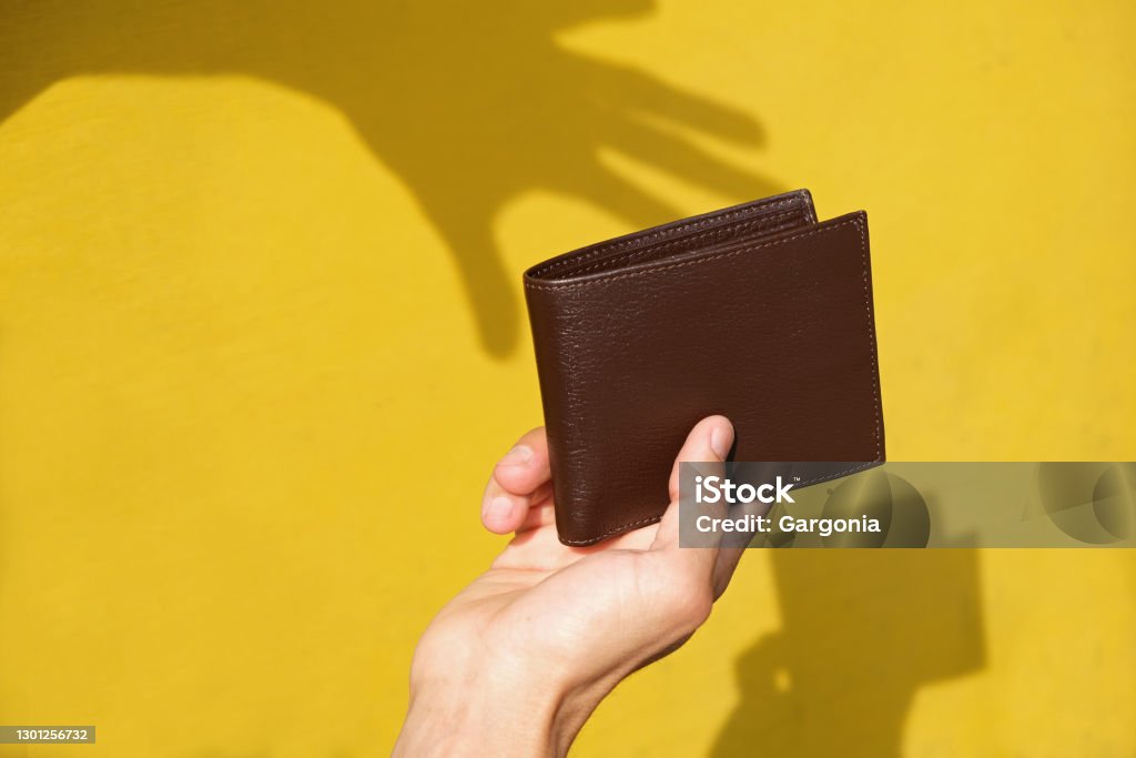 shadow leather wallet
