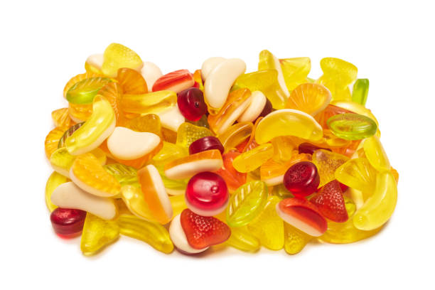 istock Assorted tasty gummy candies. 1301259029