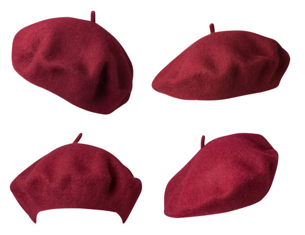 istock Beret isolated on white background. hat female beret 1301259714