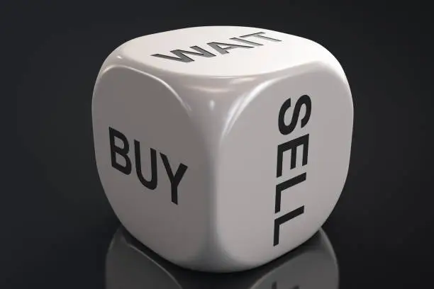 Buy Sell or Wait? Dice with options for solutions. Financial topics