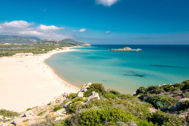 istock white sand and crystal clear waters at Su Giudeu beach, Chia 1301268043