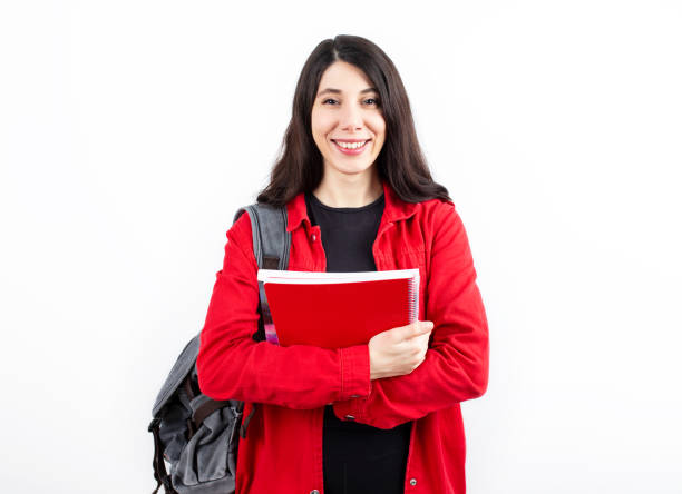 istock young college student, school concept. University and language school education concept banner, background. Copy space for advertisement. 1301268259