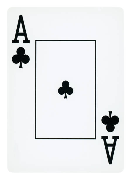 istock Ace Of Clubs playing card - Isolated 1301268393