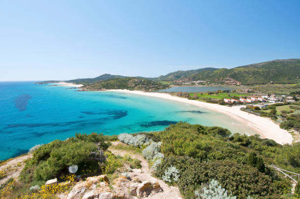 istock white sand and crystal clear waters at Sa Colonia beach, Chia 1301269350