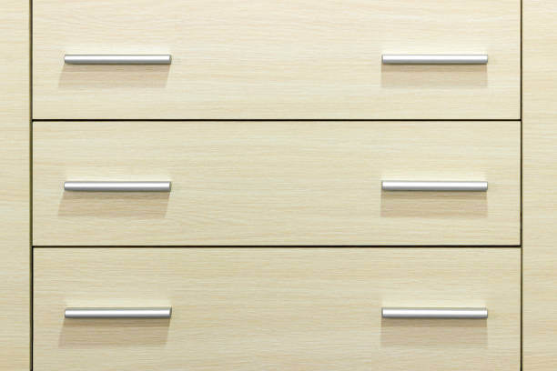 Backgrounds and textures: closet with drawers, front view, close-up