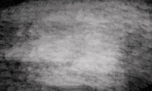 istock Smoke on a black space background with small stars 1301275186