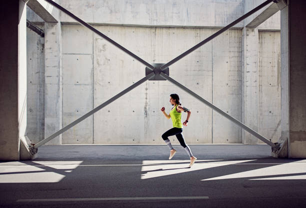 istock Young woman is running 1301275621