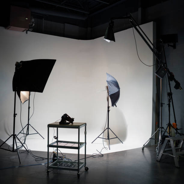 istock Behind the Scenes while Filming on a Film Set 1301276407