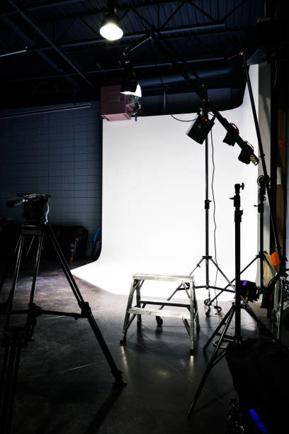 istock Behind the Scenes while Filming on a Film Set 1301276412