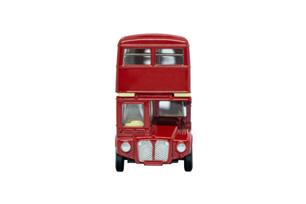 istock famous red traditional London bus isolated over white 1301276895