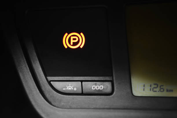 istock Car parkig sign light. Close up 1301279298
