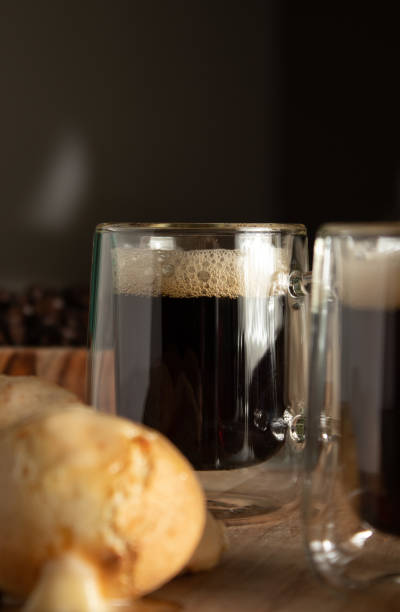 istock cup of coffee with cheese bread 1301280514