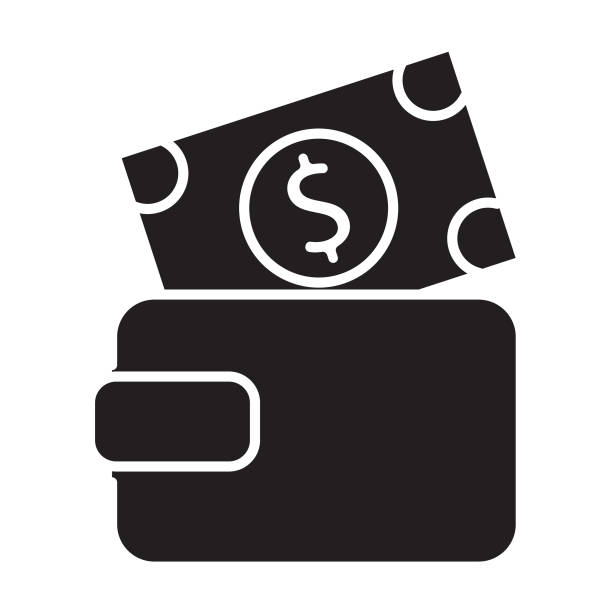 geld & bankausgaben oder zahlen-symbol - geld ausgeben stock-grafiken, -clipart, -cartoons und -symbole