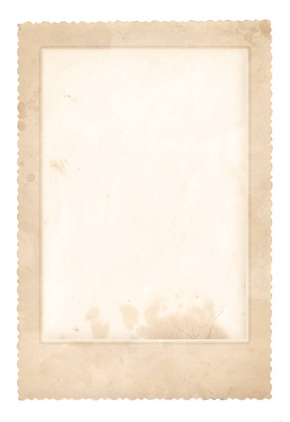 Old photo frame. Vintage paper. Retro card Old photo frame. Vintage paper. Retro card. Isolated on white at the edge of burnt frame grunge stock pictures, royalty-free photos & images