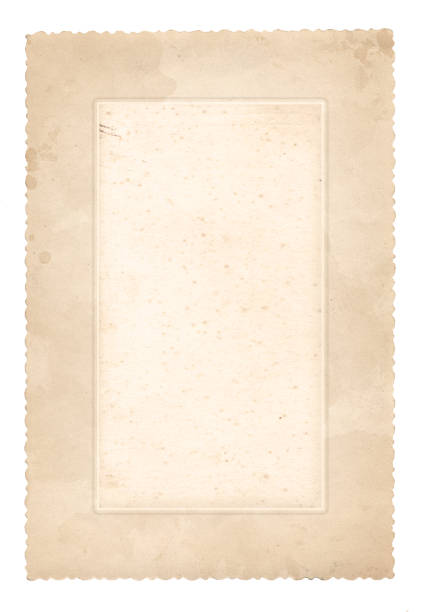 istock Old photo frame. Vintage paper. Retro card 1301282864