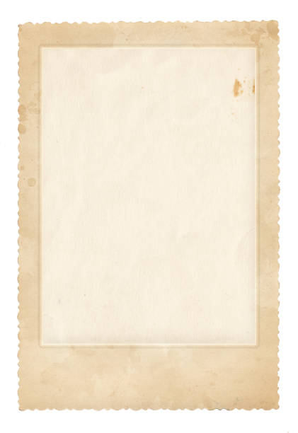 istock Old photo frame. Vintage paper. Retro card 1301282918