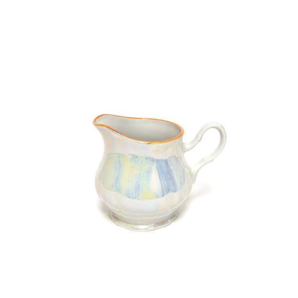 istock Soviet ceramic sauce bowl porcelain isolated on white background 1301292785