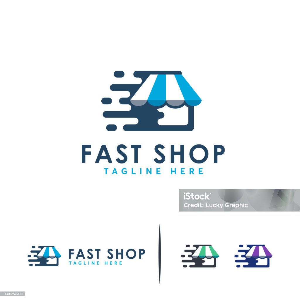 Fast Shop Text Fast Shop Store Designs Vector Sale Symbol Designs Template Stock ...