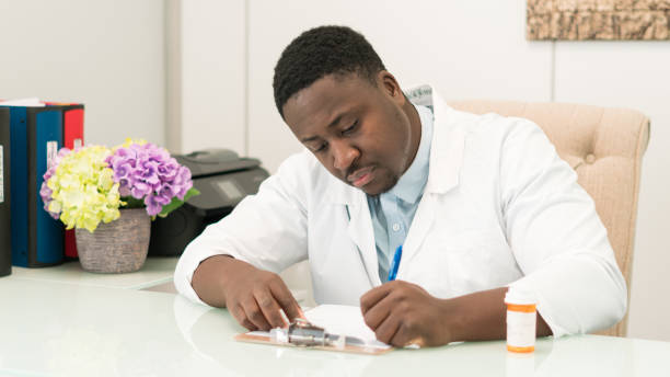 istock African American doctor in office 1301298971