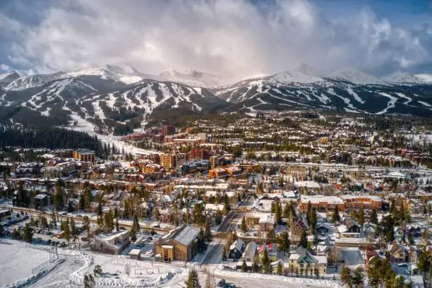 Photo of Aerial View of the Ski Town of Breckenridge, Colorado