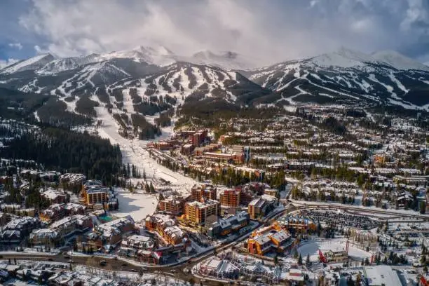 Photo of Aerial View of the Ski Town of Breckenridge, Colorado