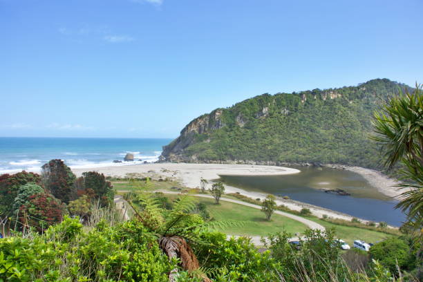 istock Heaphy Track Landscape - Kohaihai River Mouth 1301310112