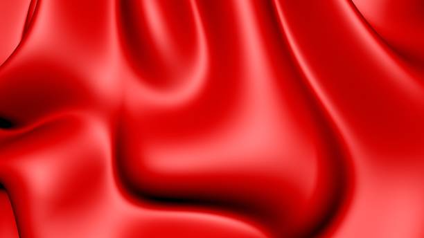 istock Red 3D dynamic abstract liquid light and shadow artistic gradient wavy futuristic texture pattern background 1301315061
