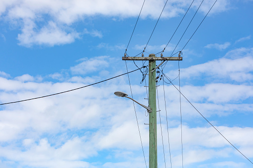 Power Pole and Electricity Wires