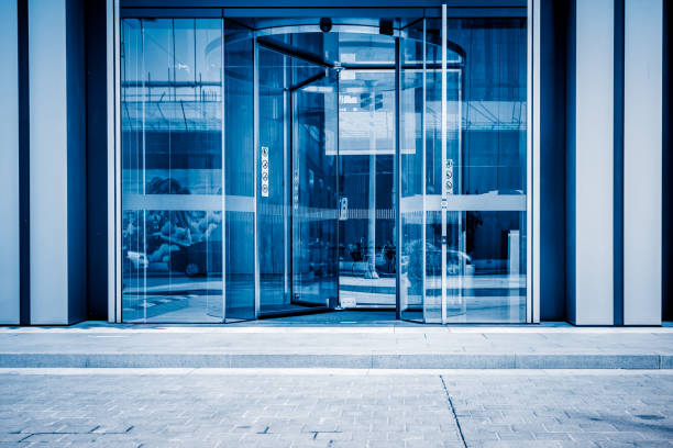 istock Building glass entrance 1301316436