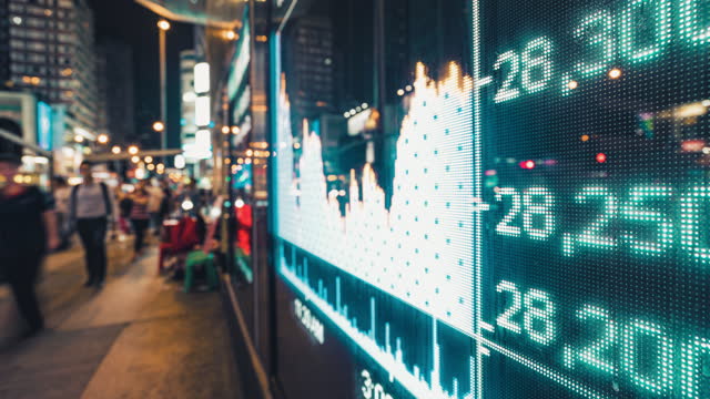 Time lapse of Stock Market and Exchange information in Hong Kong