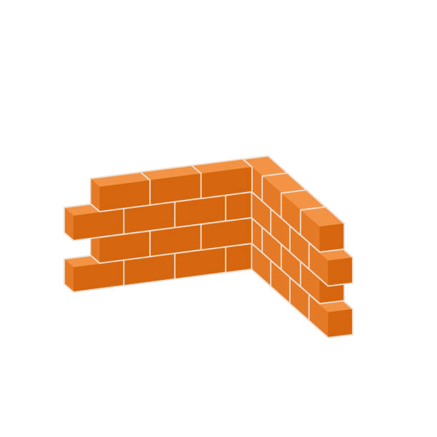 istock Red brick wall of house. Element of building construction. 1301330160