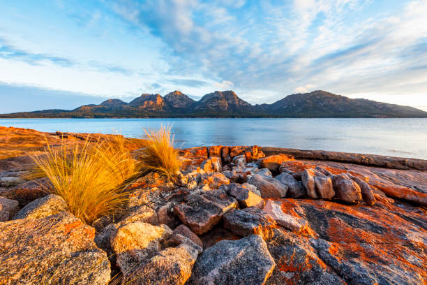 istock Sunset view of The Hazards from Coles Bay 1301331536