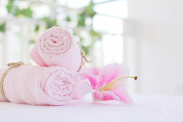 Spa accessories,Beautiful composition of spa , spa relax concept,  herbs for massage, beautiful sap set on wood table,For marketing products\