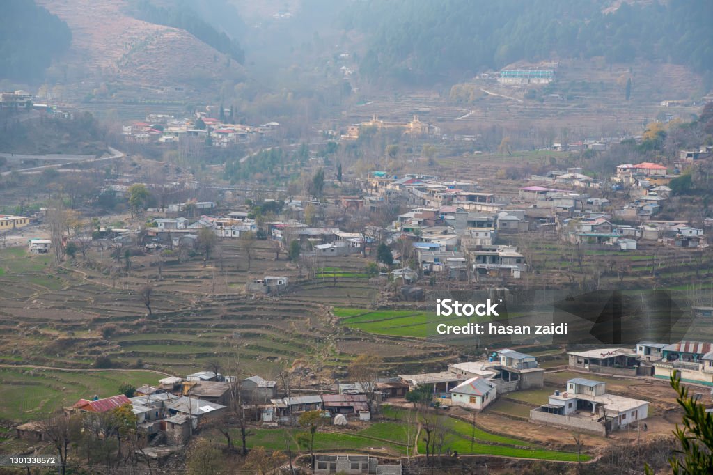 Balakot City, KPK Balakot City View from mountain Abbottabad Stock Photo